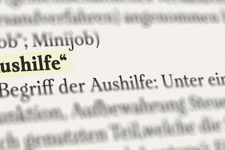 Aushilfe Minijob Vertrag Paragraph-mobile